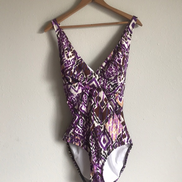 Speedo Other - Purple Aztec Patterned one piece swimsuit